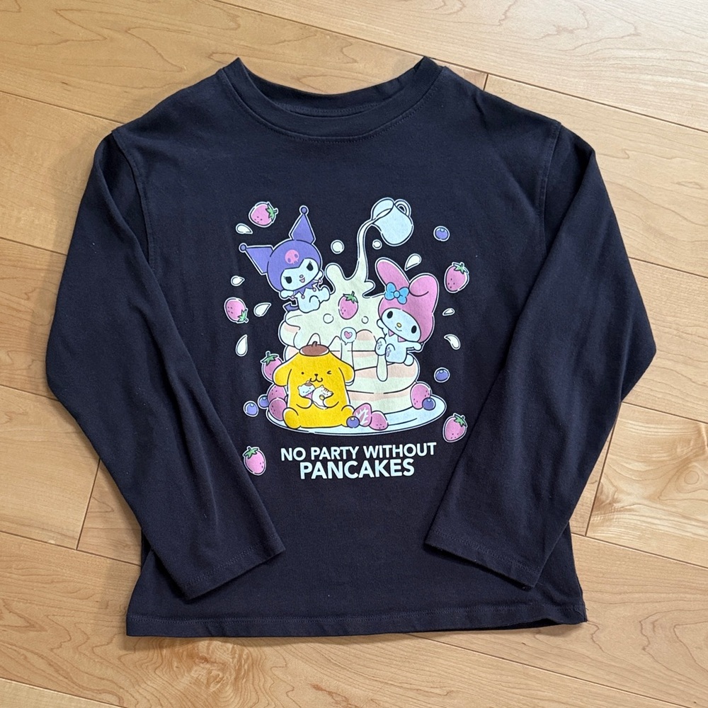 Zara Kids Black Long Sleeve Shirt with Fun Graphic